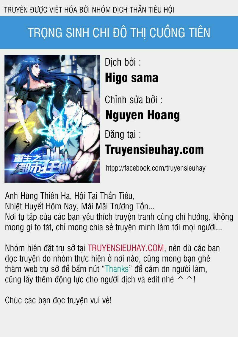 trùng sinh chi đô thị cuồng tiên chapter 5 - Trang 2